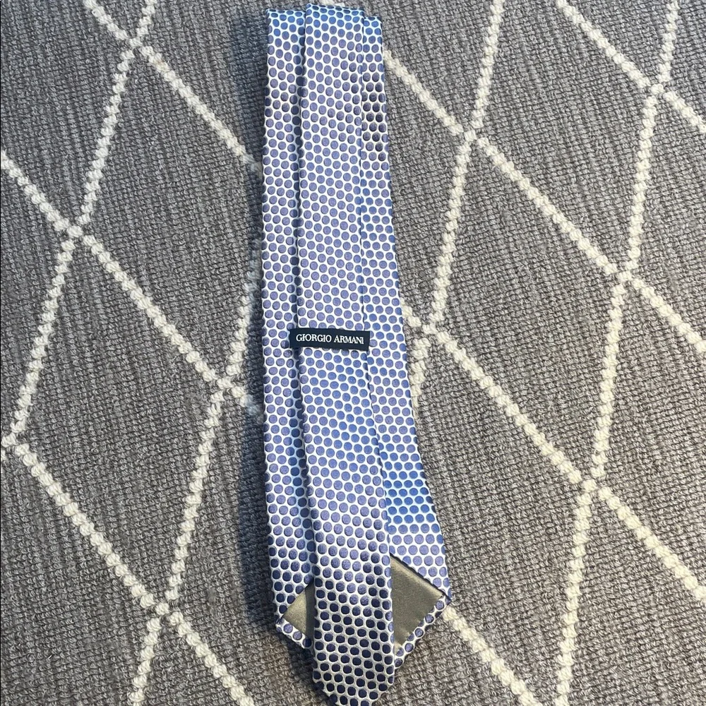 Goergio Armani Blue grey Patterned Tie